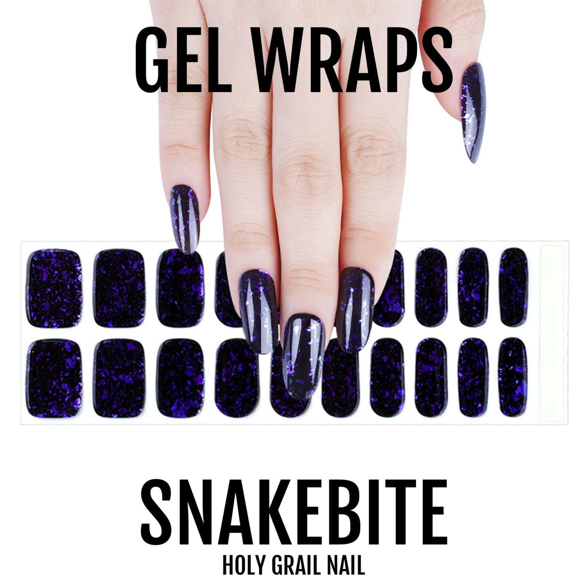 Holy Grail Nail Semi-Cured Gels Snakebite - Gels, Purple Nightfall Gels, Holy Gels