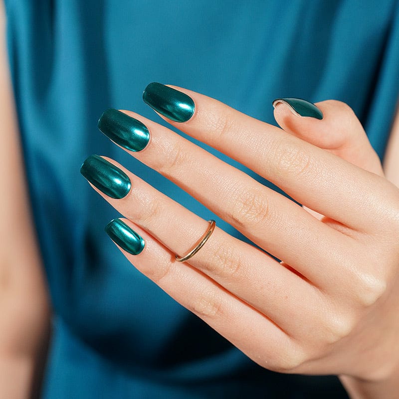 Holy Grail Nail Semi-Cured Gels Turquoise Chrome