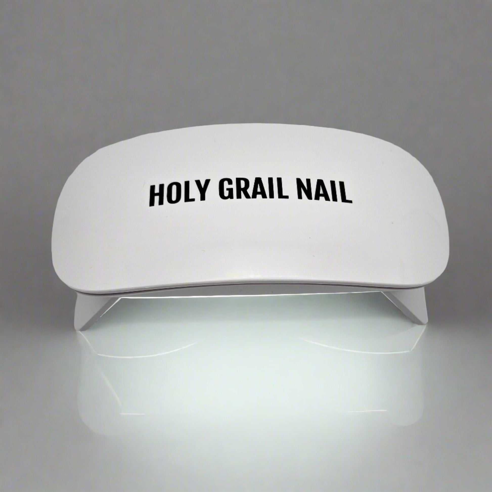 White UV LED nail lamp for curing gel nail wraps and polish at home